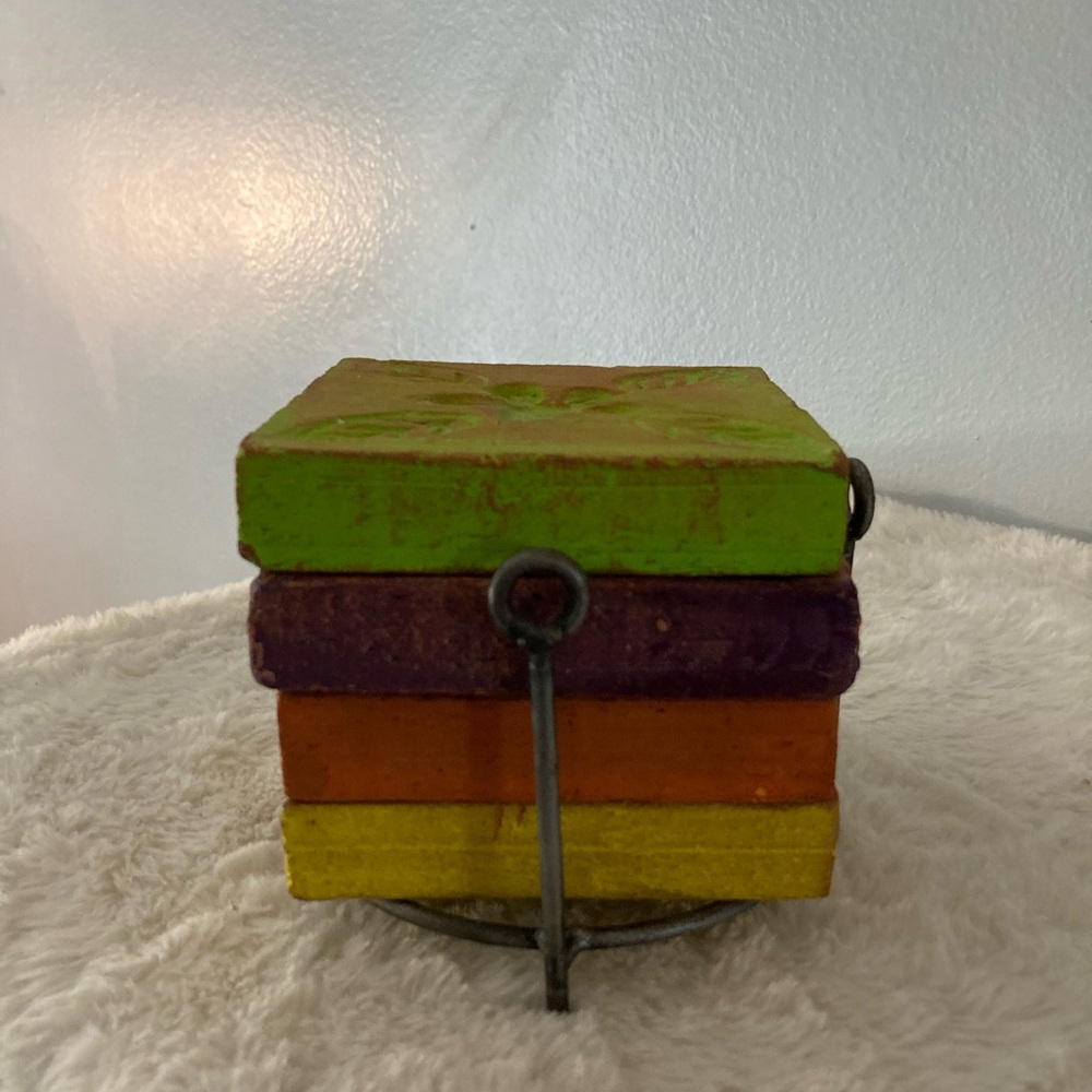 Colorful Stone Like Coaster Set - Picture 3 of 3